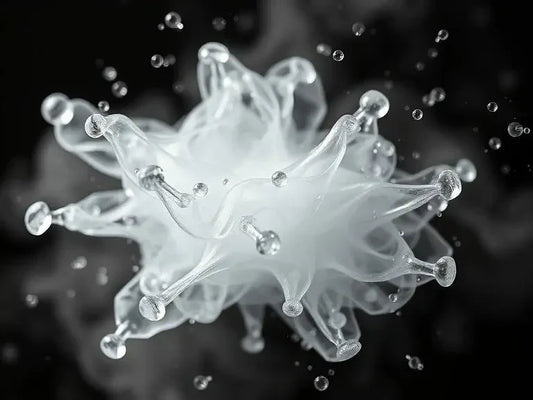 Abstract representation of scent molecules related to the query What Does Musk Smell Like