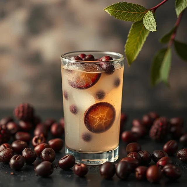 Refreshing beverage showcasing ingredients to explore what does tonka bean smell like