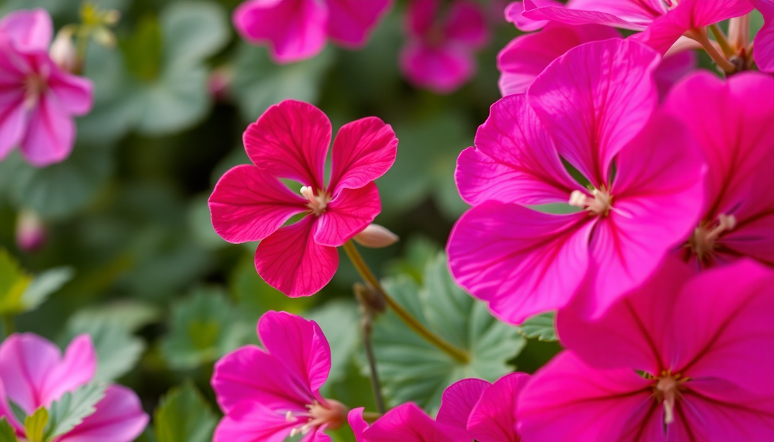 generate a hyper realistic image of geranium