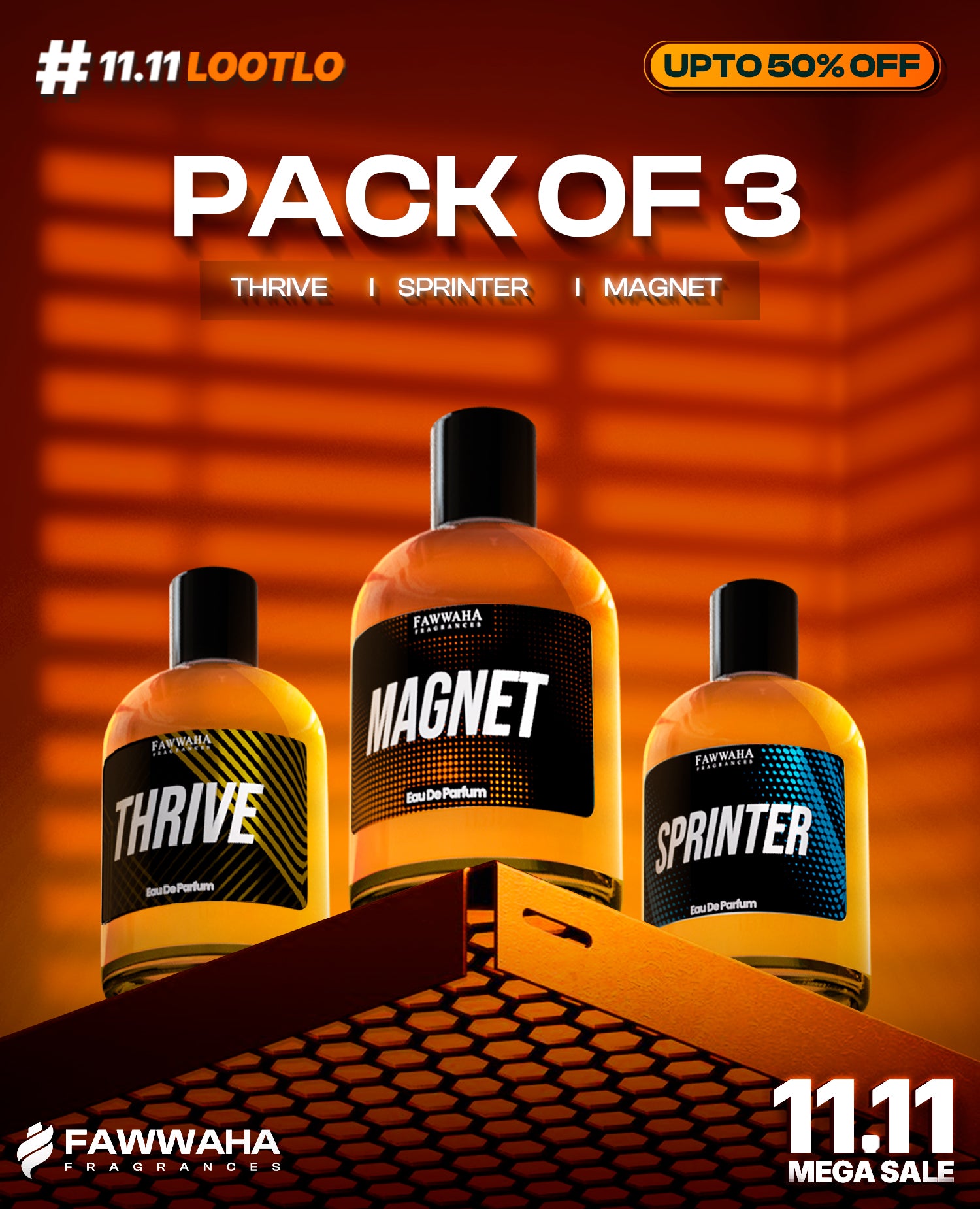 PACK OF THREE FOR HIM