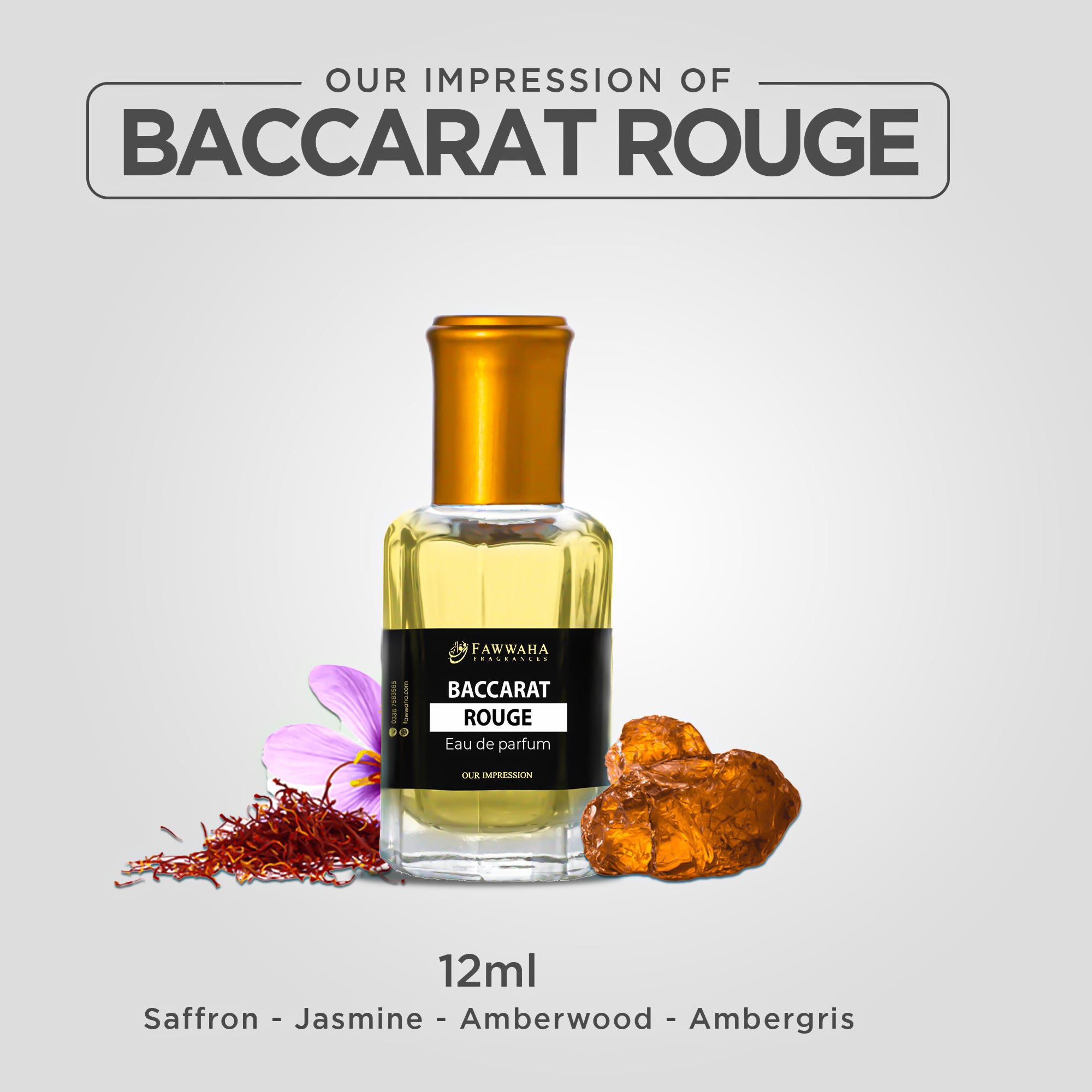 RAAZ (OUR IMPRESSION OF BACCARAT ROUGE 540) (12 ML)