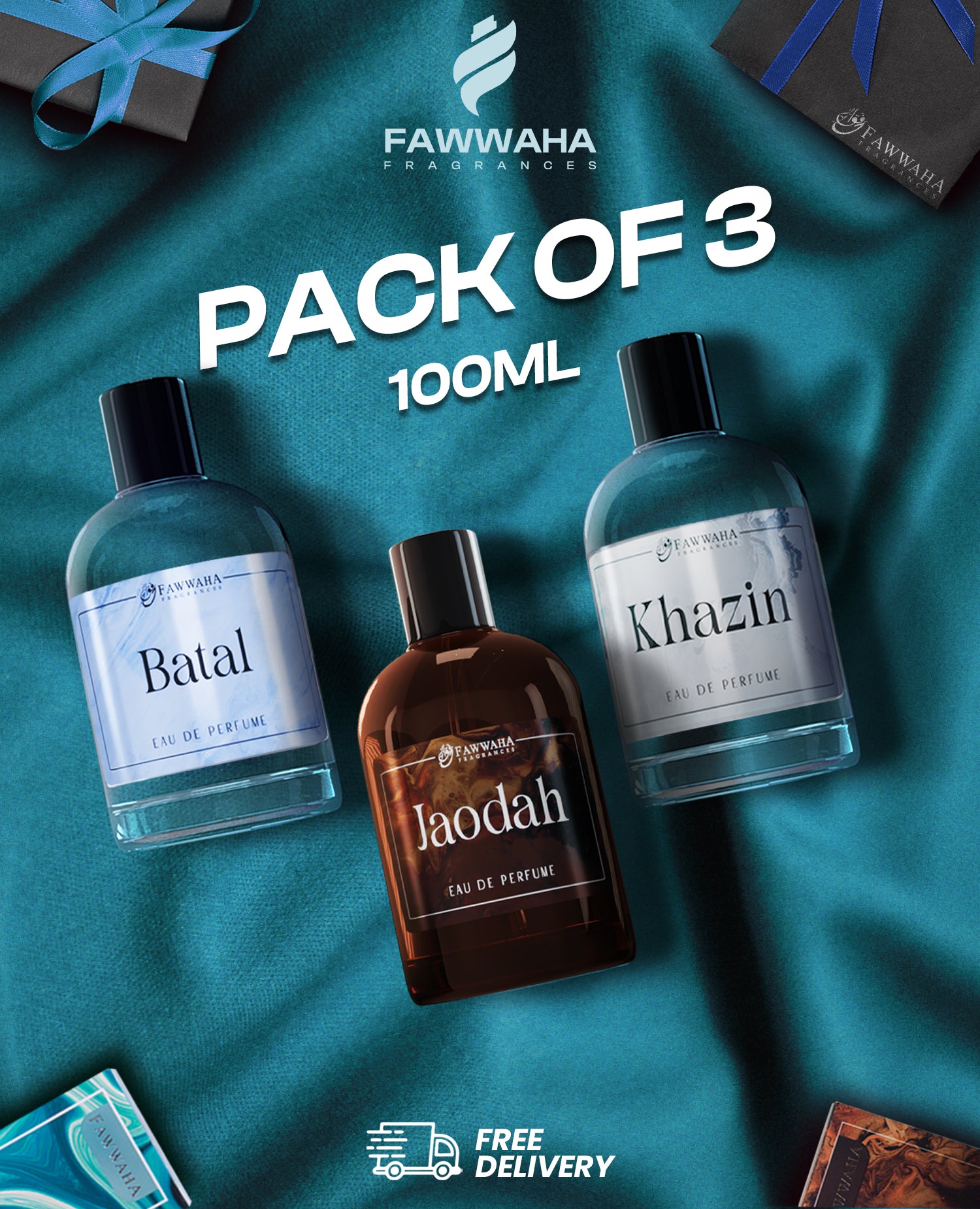 PACK OF 3 DEAL FRENCH PERFUMES