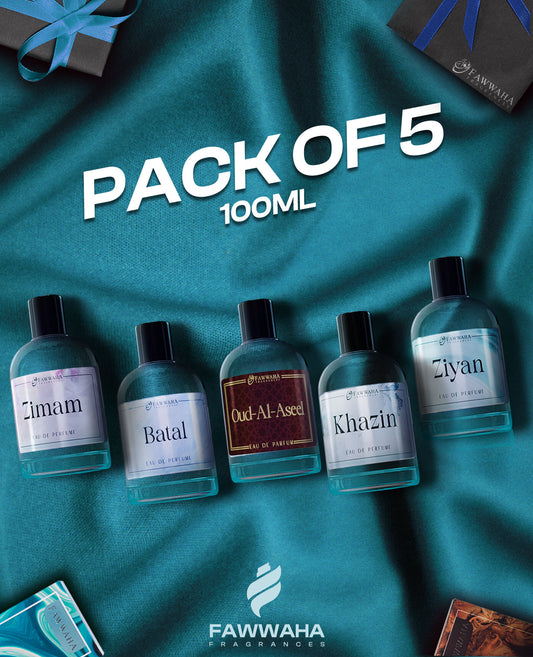 PACK OF TOP 5 FRENCH PERFUMES 100ML