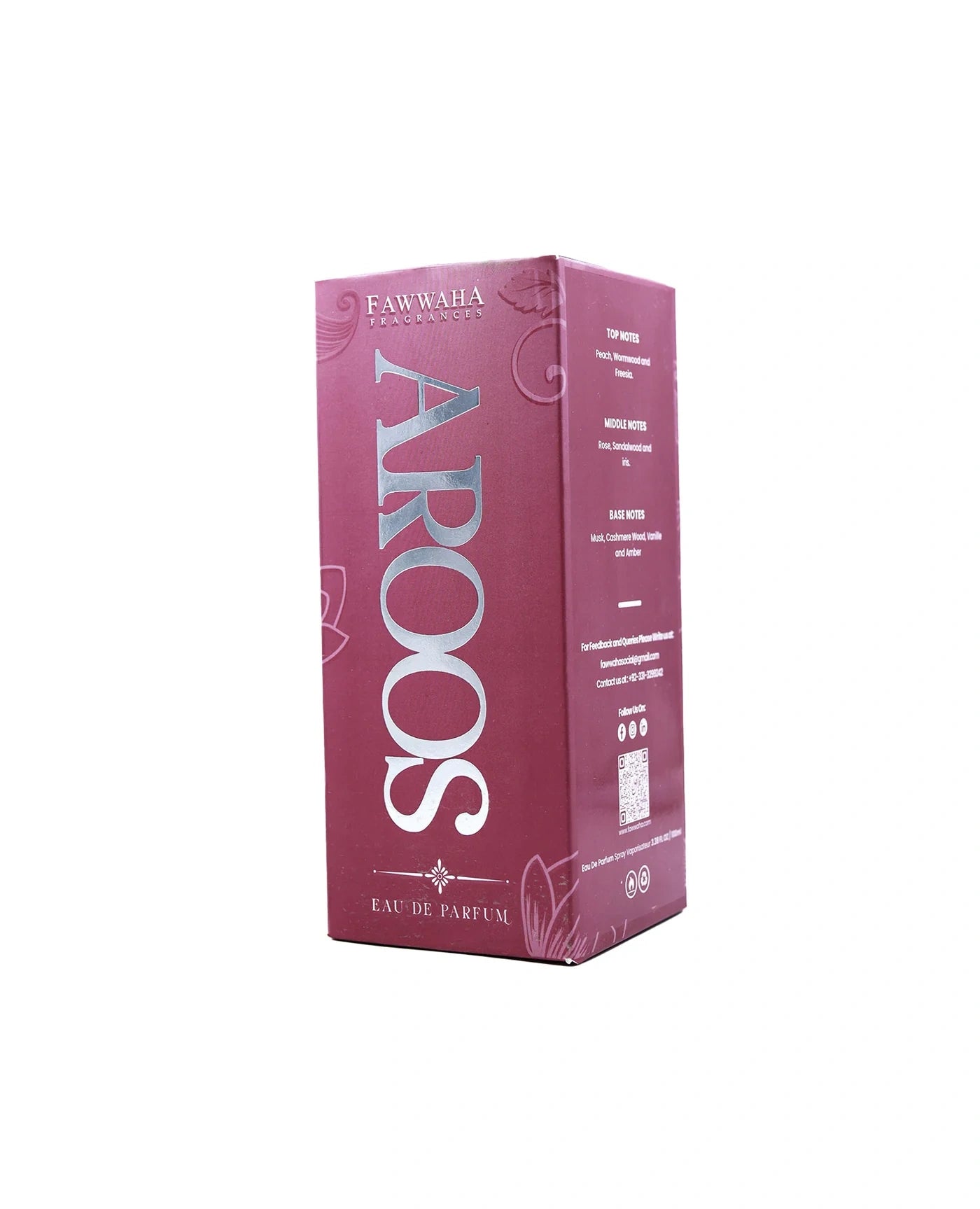 Fawwaha Fragrances Aroos – Inspired by Burberry Body Eau de Parfum in pink packaging box