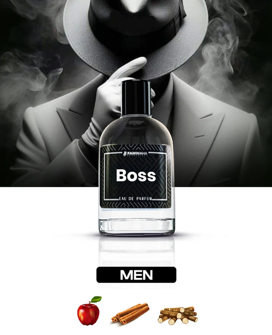 Boss – Inspired by Hugo Boss Eau de Parfum for men by Fawwaha Fragrances with apple cinnamon and woody notes