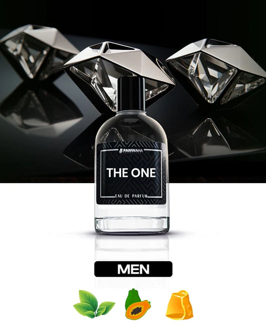 Fawwaha Fragrances The One – Inspired by CK One men's eau de parfum bottle with fresh green, papaya, and amber notes