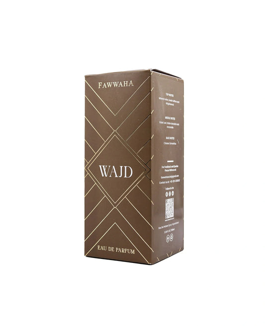 Fawwaha Fragrances Wajd – Inspired by Ganymede Eau de Parfum perfume box in brown packaging