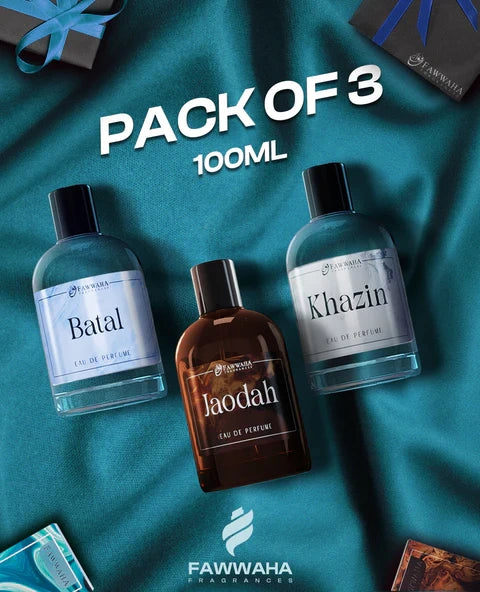 PACK OF 3 DEAL FRENCH PERFUMES 100ML
