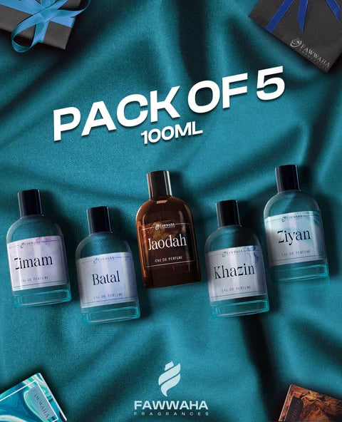 PACK OF TOP 5 FRENCH PERFUMES 100ML