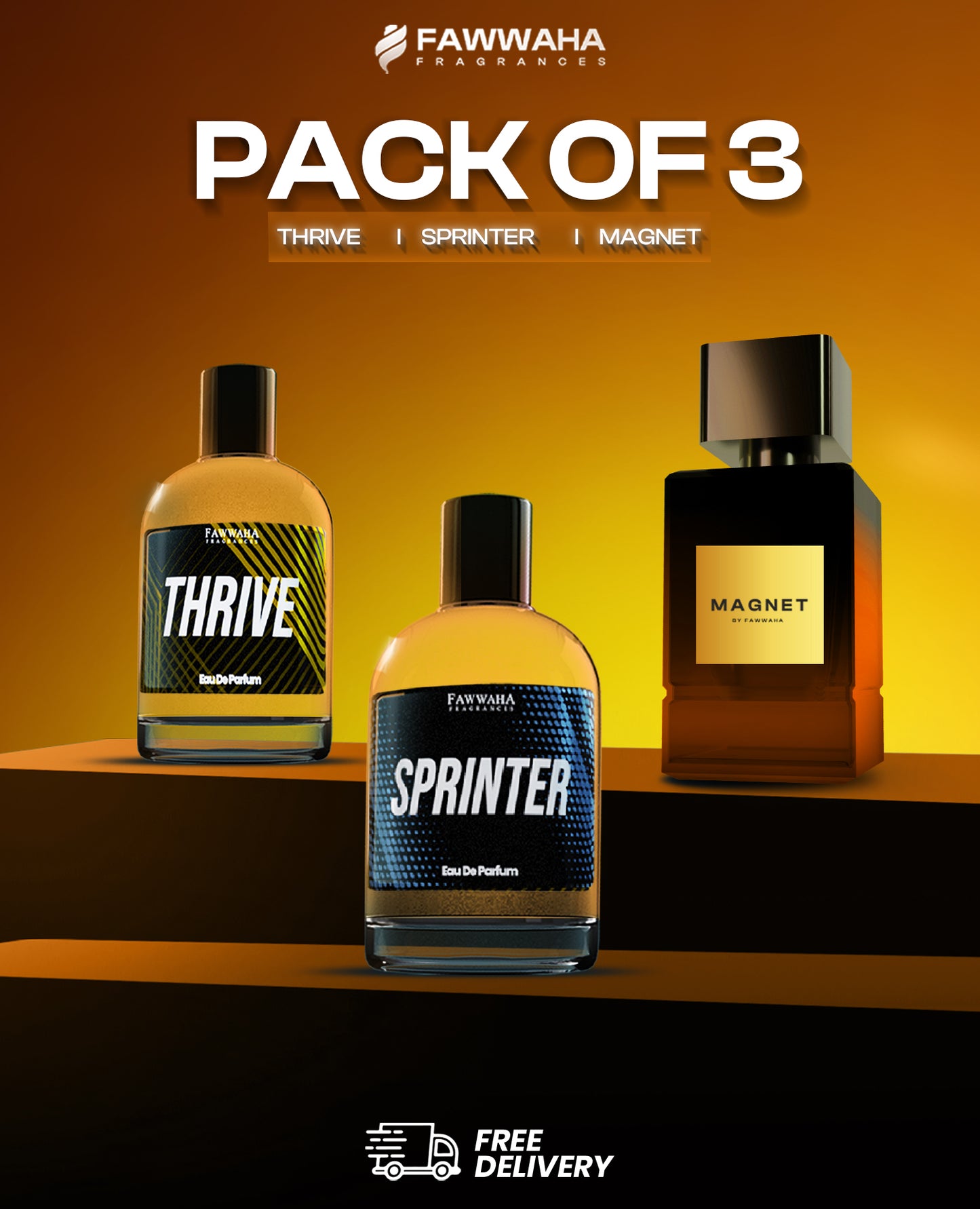 PACK OF THREE FOR HIM