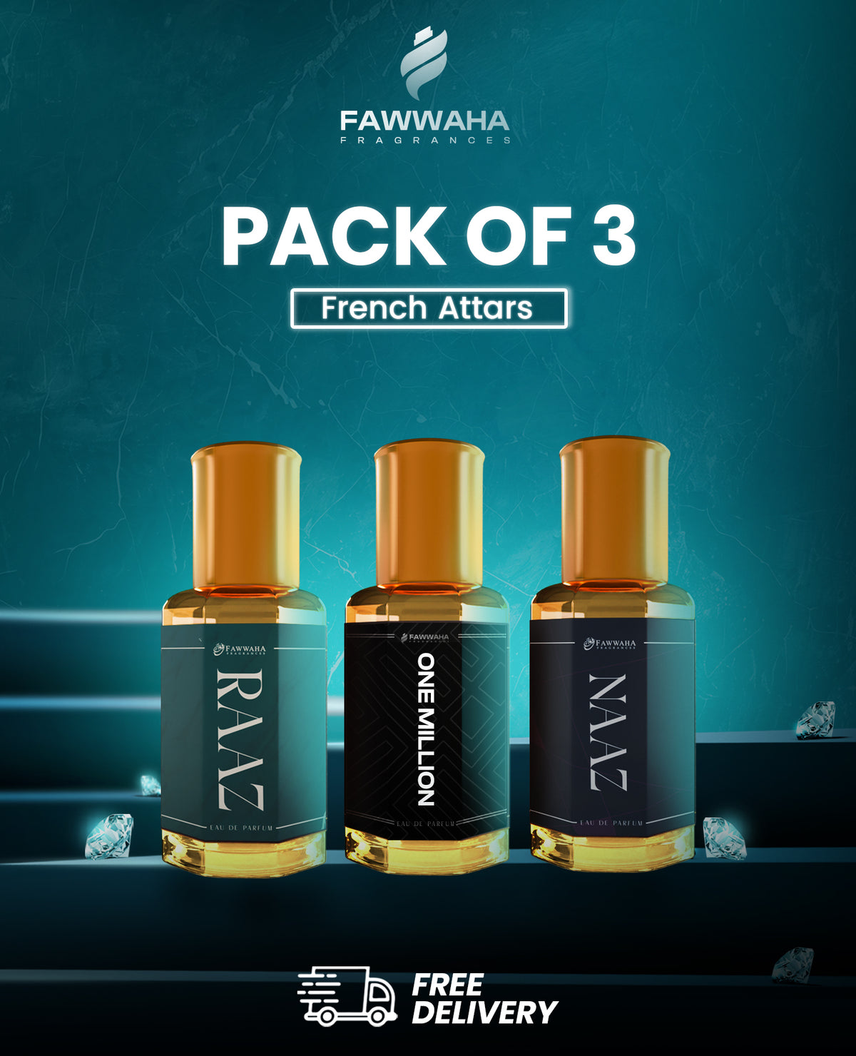 DEAL 6 (Pack of 3 french Attars)