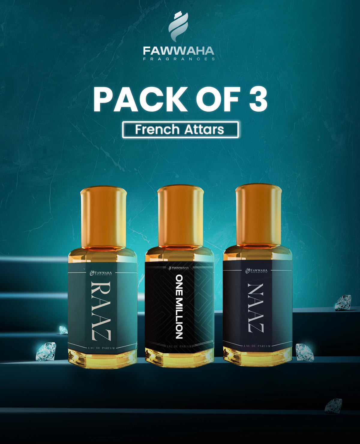 DEAL 6 (Pack of 3 french Attars)