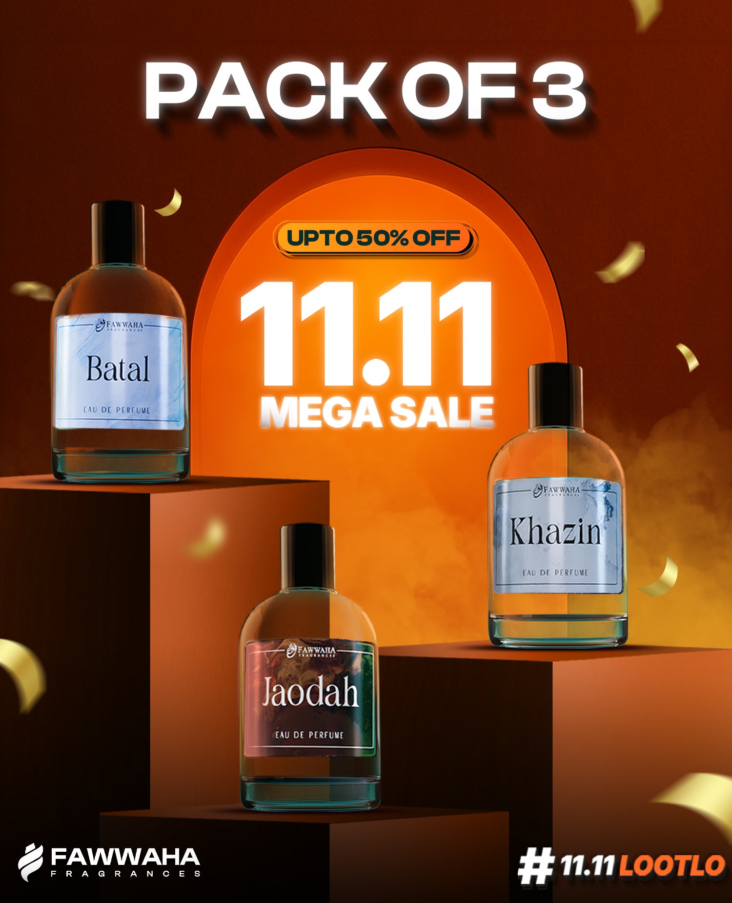 PACK OF 3 DEAL FRENCH PERFUMES