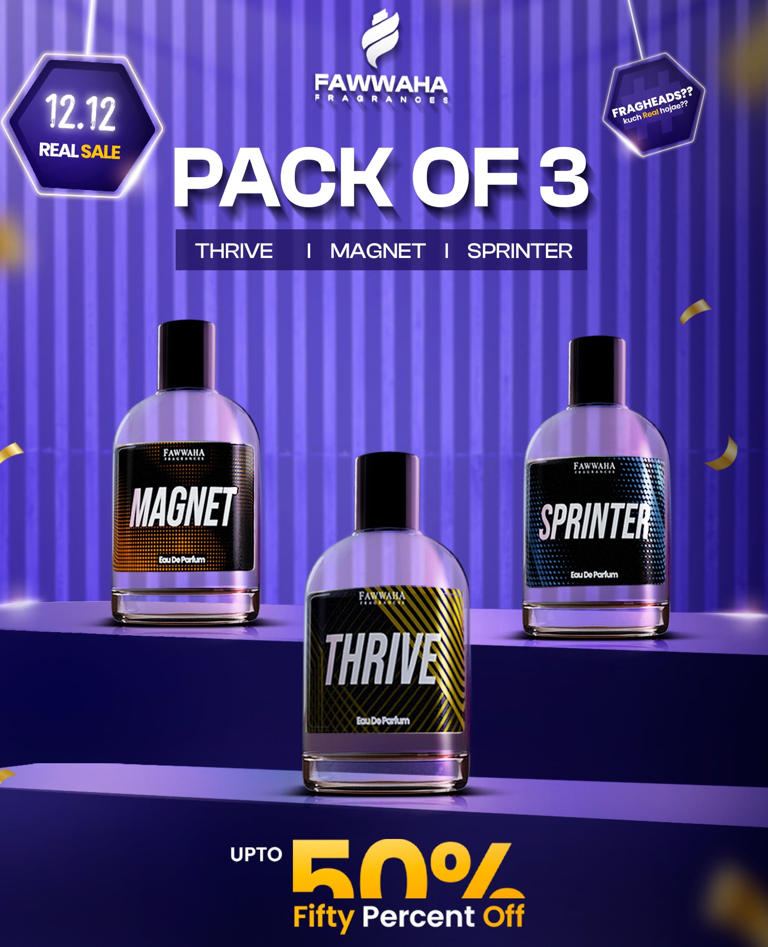 PACK OF THREE FOR HIM