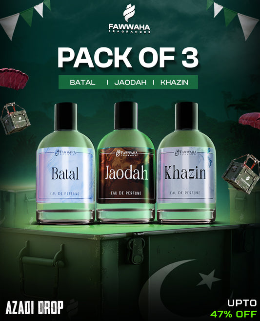 PACK OF 3 DEAL FRENCH PERFUMES 100ML