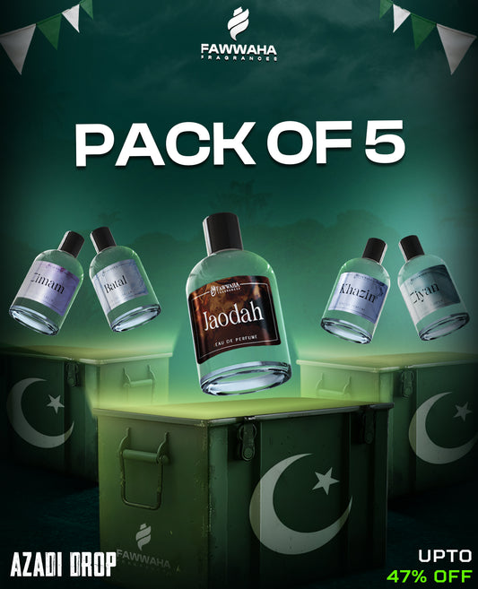 PACK OF TOP 5 FRENCH PERFUMES 100ML