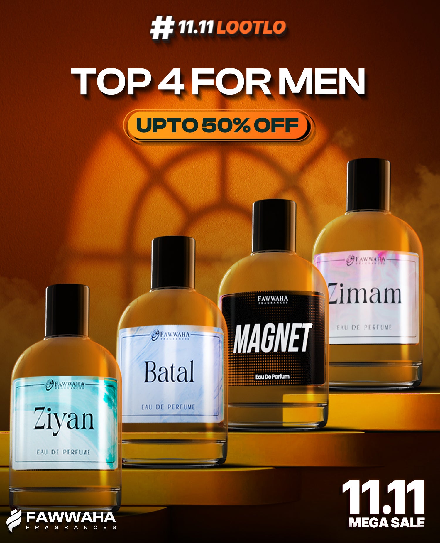 Top 4 Men's French Perfumes 50 ML